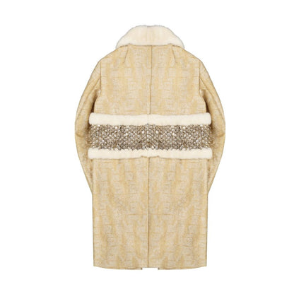 Beige Polyamide Coat