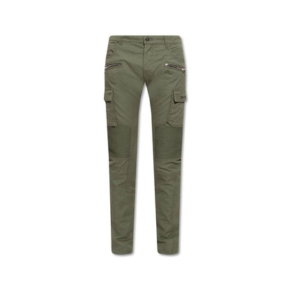 Bicolor Cotton Cargo Pants