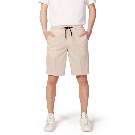 Beige Nylon Shorts
