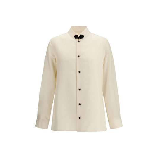 Beige Silk Shirt