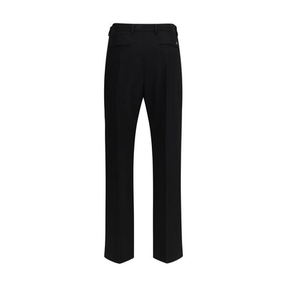 Black Fleece Wool Dress Pants