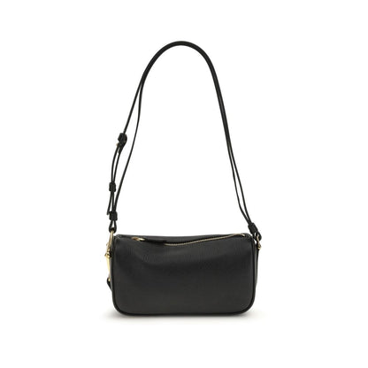 Black Calf Leather Bos Taurus Shoulder Bag