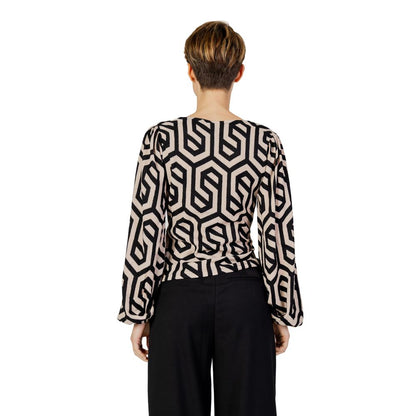 Beige Polyester Blouse