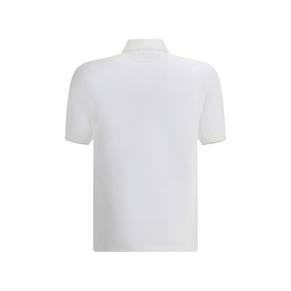 White Cotton Polo Shirt