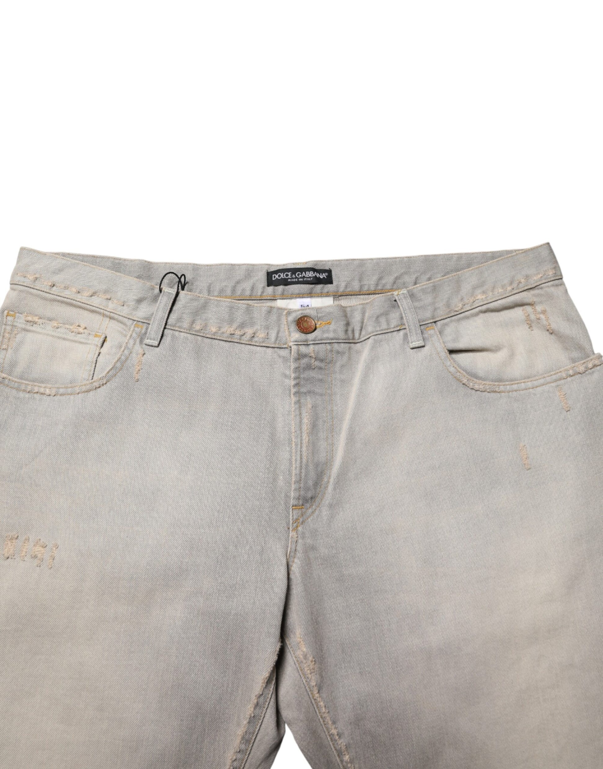 Light Gray Cotton Straight Denim Trouser Jeans