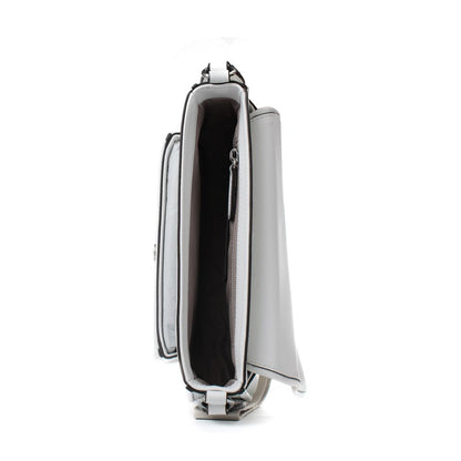 White Leather Shoulder Bag