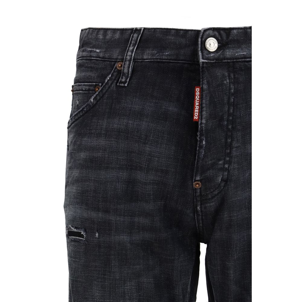 Black Cotton Jeans Denim
