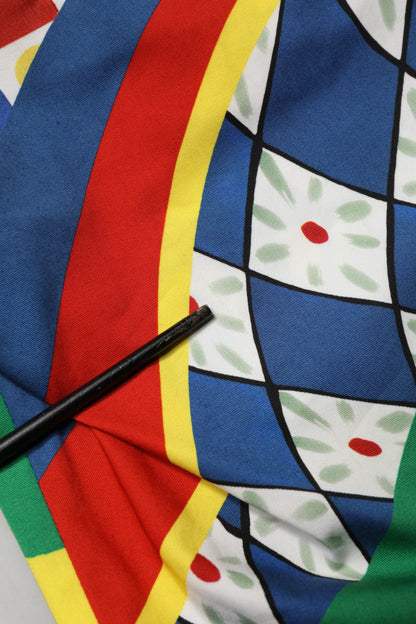 Multicolor Carretto Print Men Bermuda Shorts