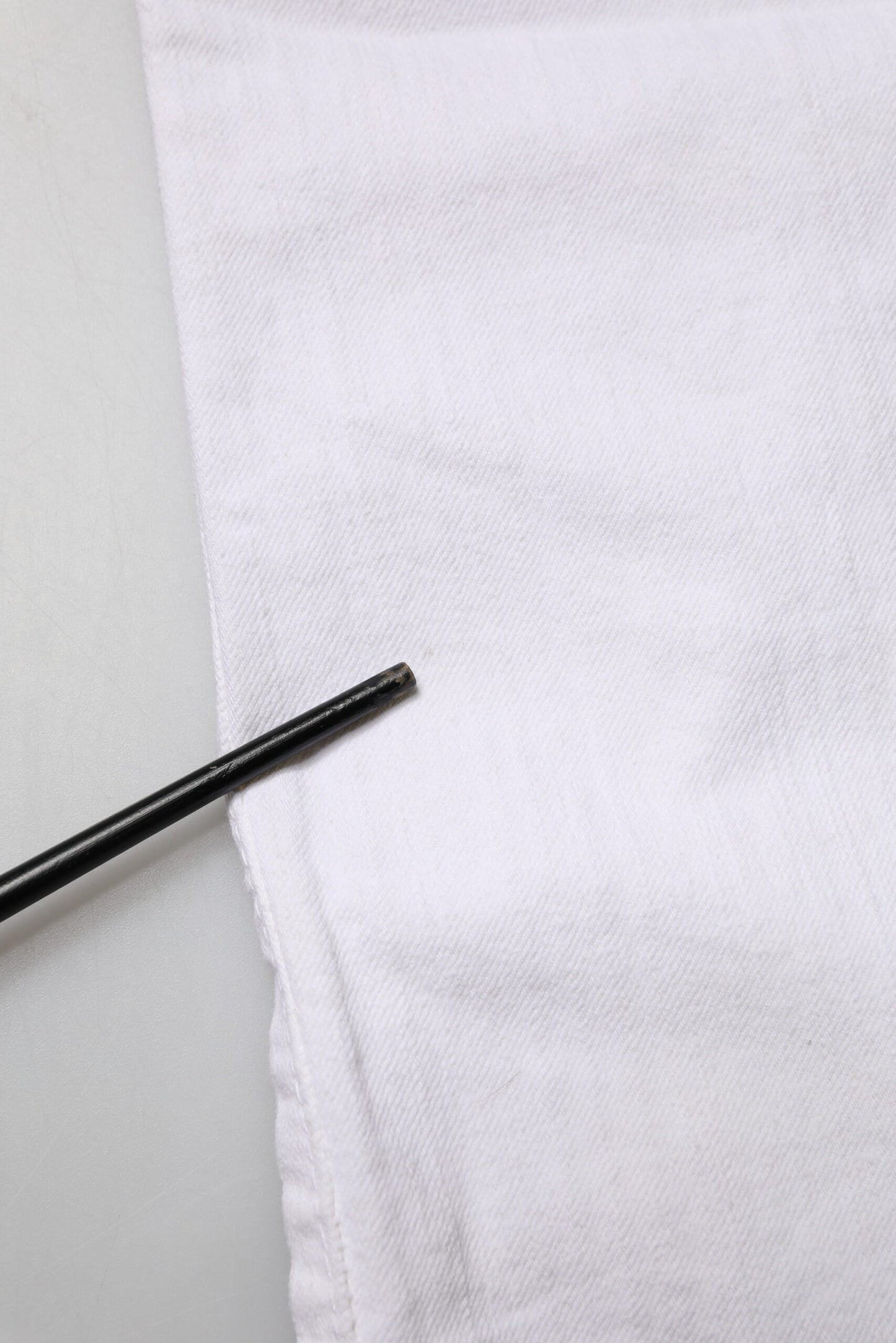 White Low Waist Bootcut Denim Jeans