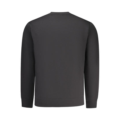 Black Polyester Men's Sweatshirt