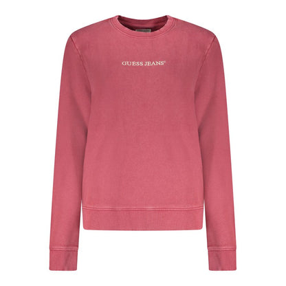 Red Cotton Women Sweatshirt
