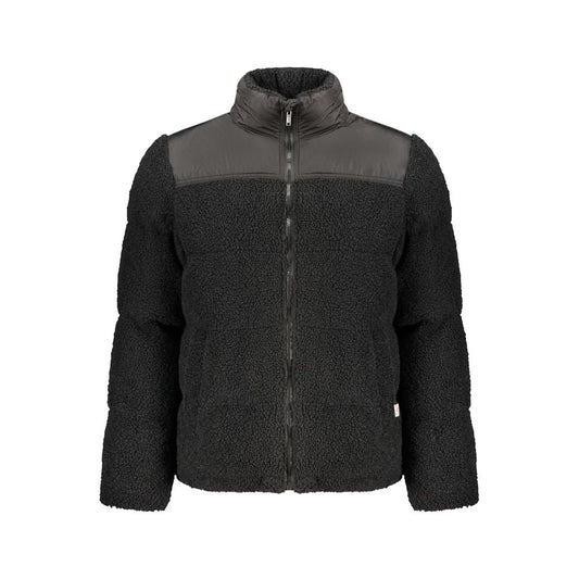 Black Polyester Men's Jacket