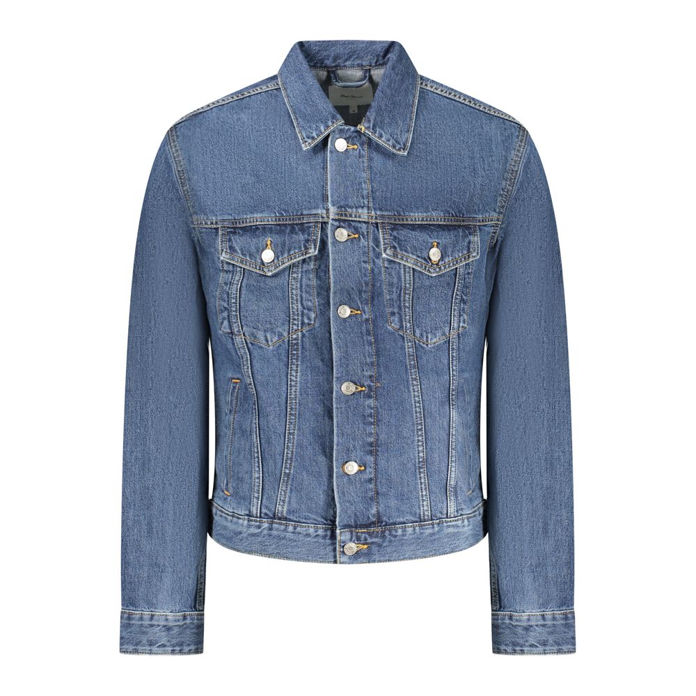 Blu Cotton Men Jacket