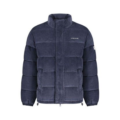 Blue Polyester Men's Jacket