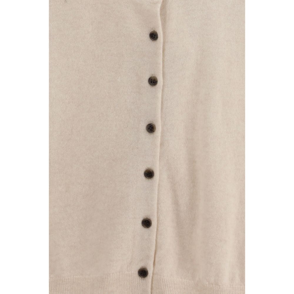 Beige Cashmere Cardigan