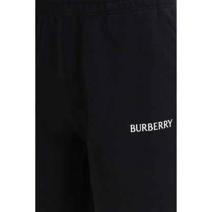 Black Cotton Bermuda Shorts