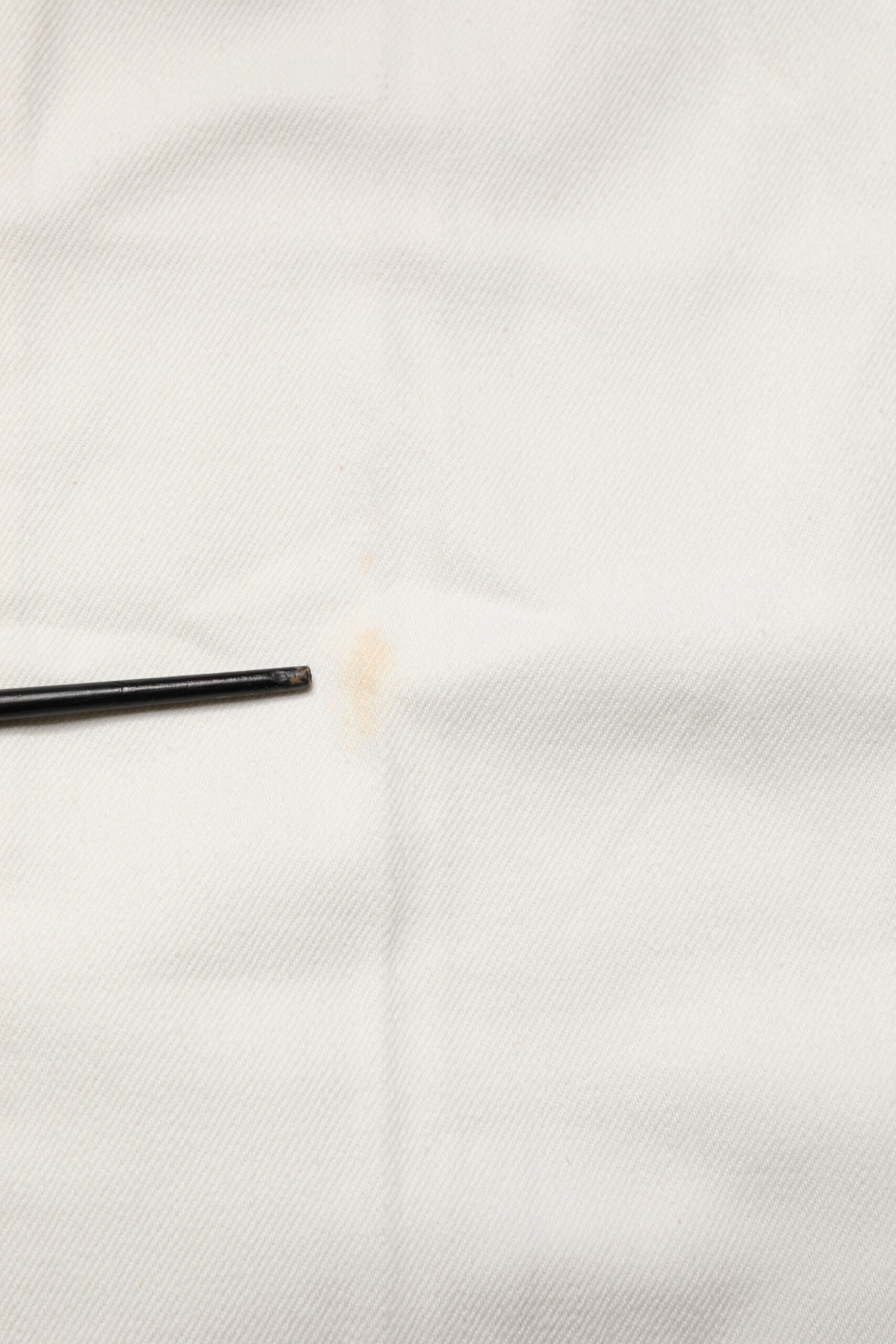 White Cotton Straight Denim Mid Waist Trouser Jeans