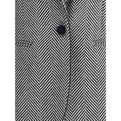 Multicolor Fleece Wool Coat