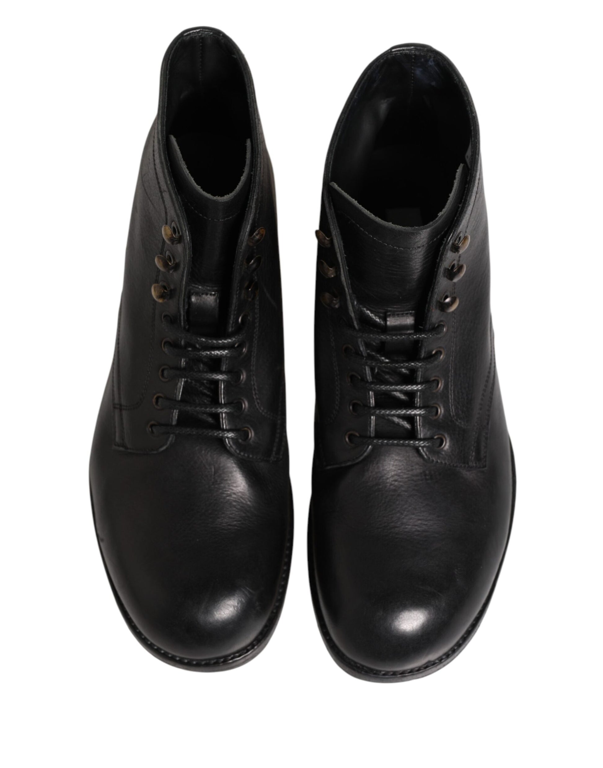 Black Lace Up Short Ankle Boots Men Shoes