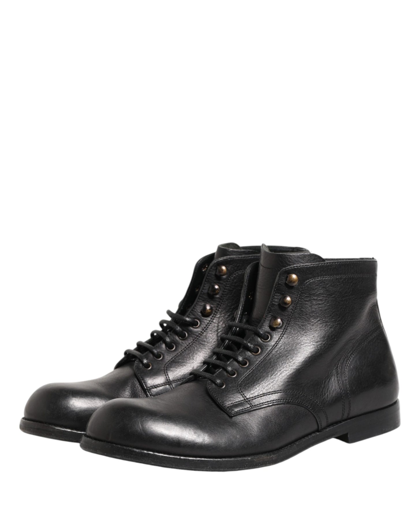 Black Lace Up Short Ankle Boots Men Shoes