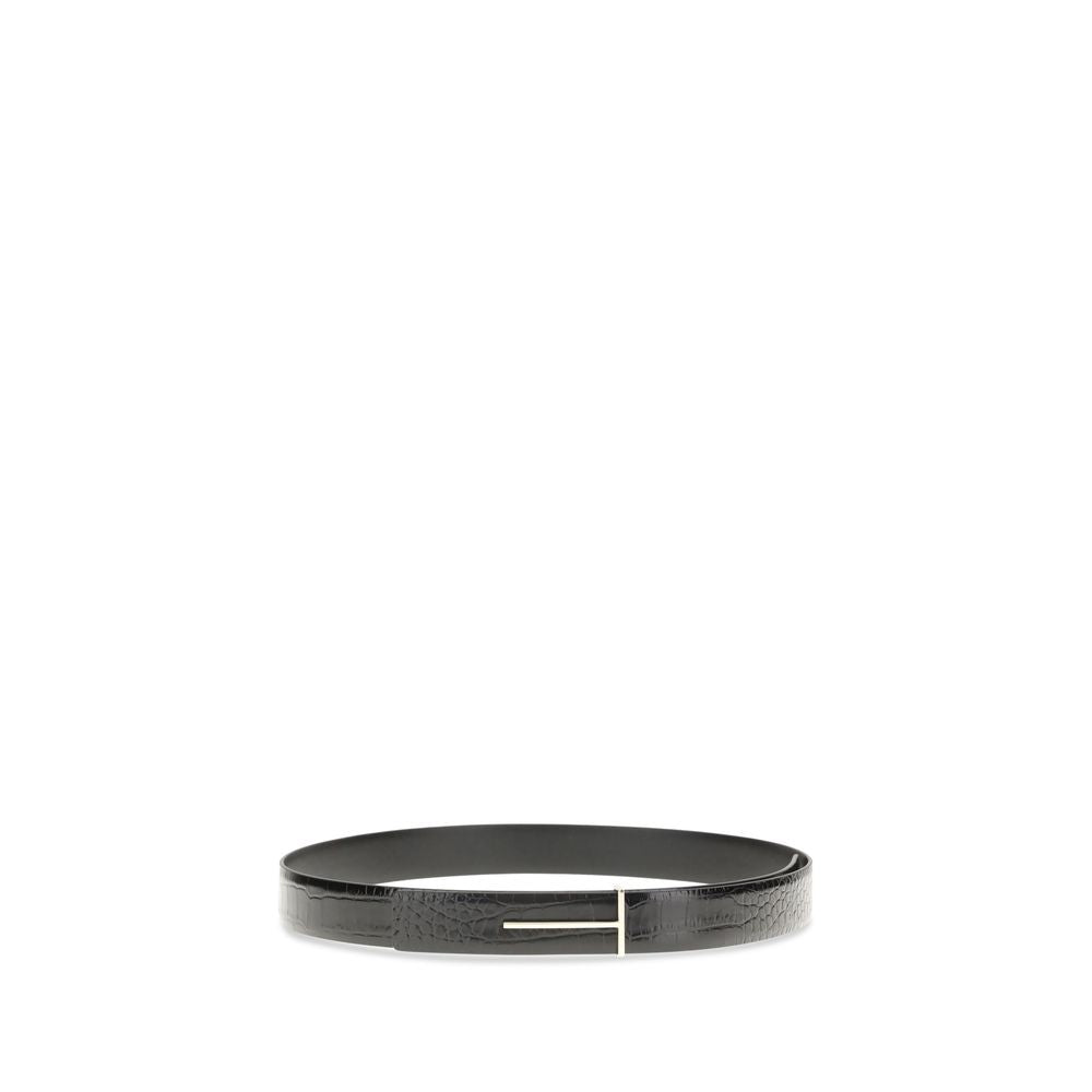 Black Goatskin Regular Belt