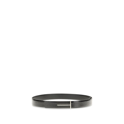 Black Goatskin Regular Belt