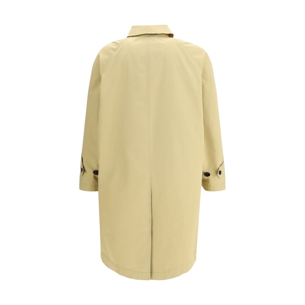 Beige Cotton Trench Coat