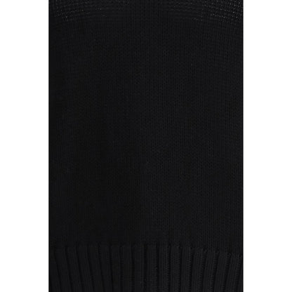 Black Cotton Sweatshirt