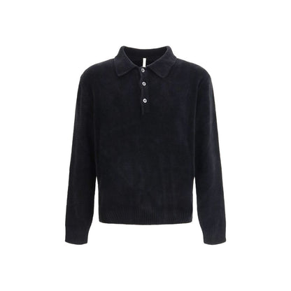 Black Cotton Polo Shirt