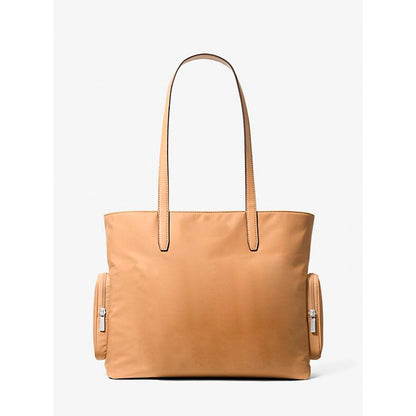 Brown Nylon Tote Bag