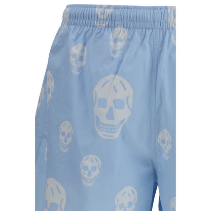 Blue Polyamide Shorts