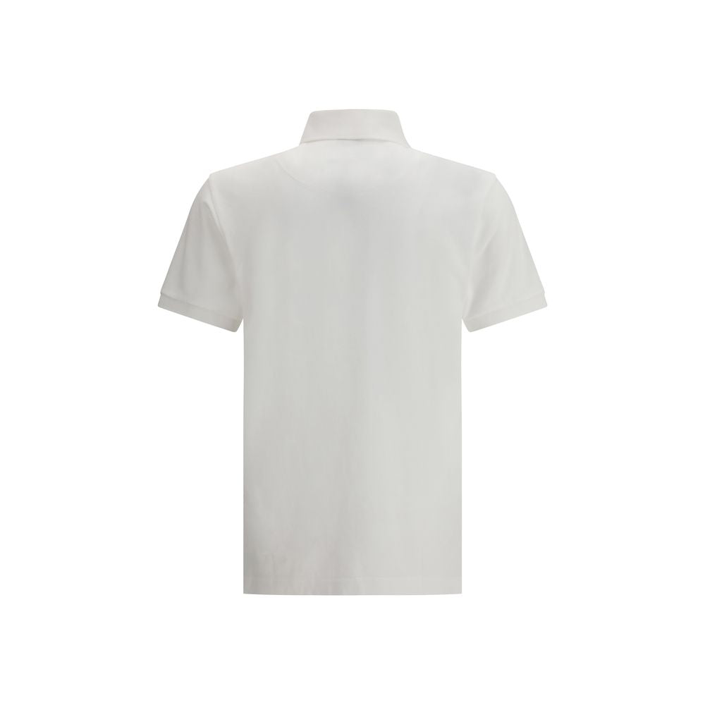White Cotton Polo Shirt