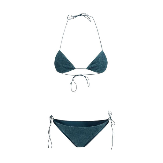 Blue Elastane Bikini