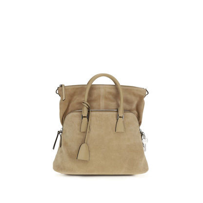 Beige Calf Leather Bos Taurus Shoulder Bag