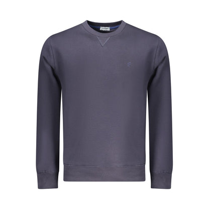 Blue Cotton Men Sweatshirt