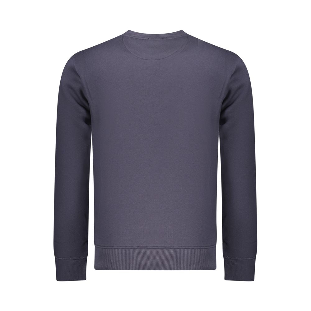 Blue Cotton Men Sweatshirt