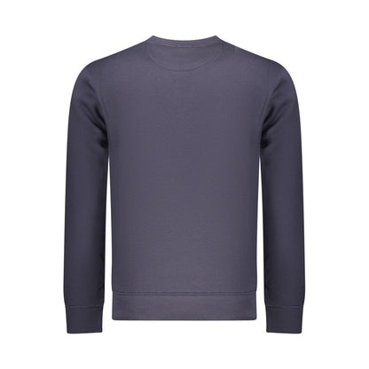 Blue Cotton Men Sweatshirt