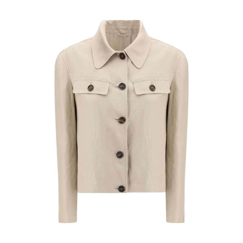 Beige Linen Clothing