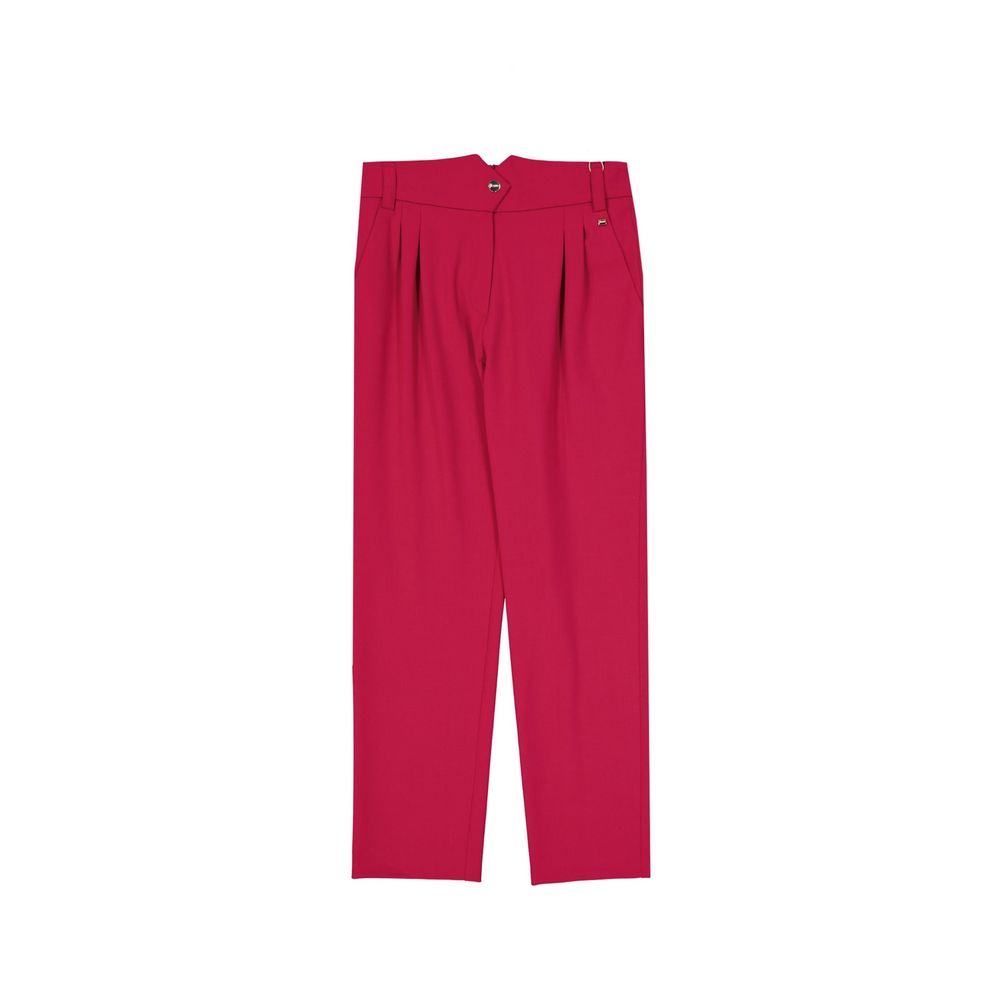 Multicolor Elastane Dress Pants