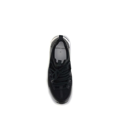 Black Neoprene Athletic Sneakers