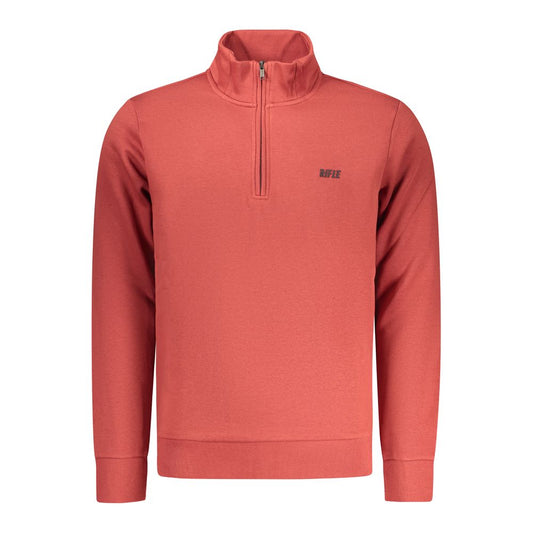 Red Cotton Men Sweatshirt
