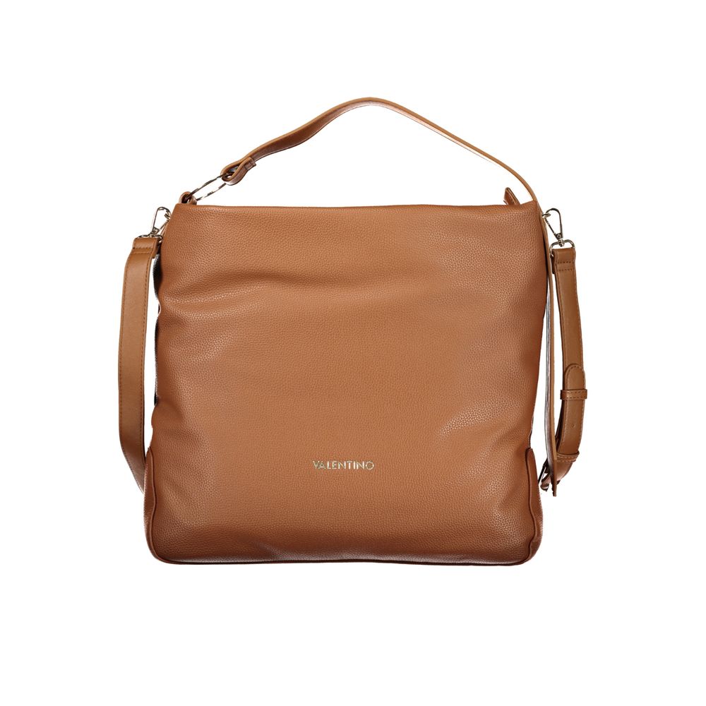 Marrone Polyurethane Women Handbag