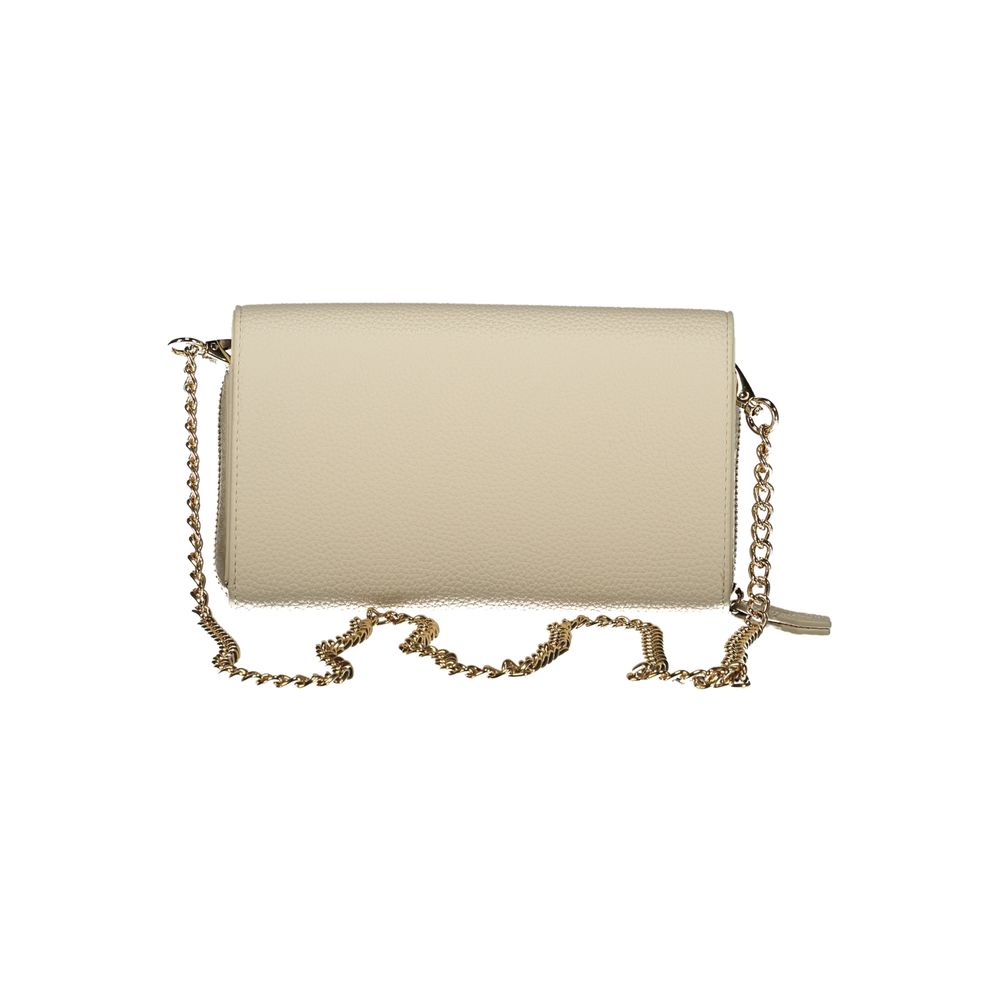 Beige Polyurethane Women Wallet