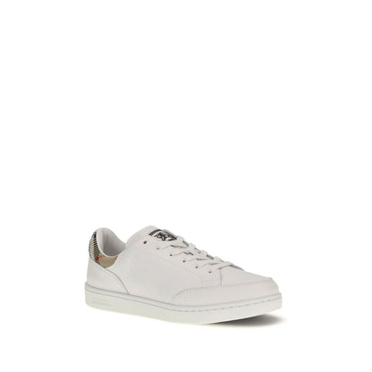 White Calf Leather Bos Taurus Low Top Sneakers