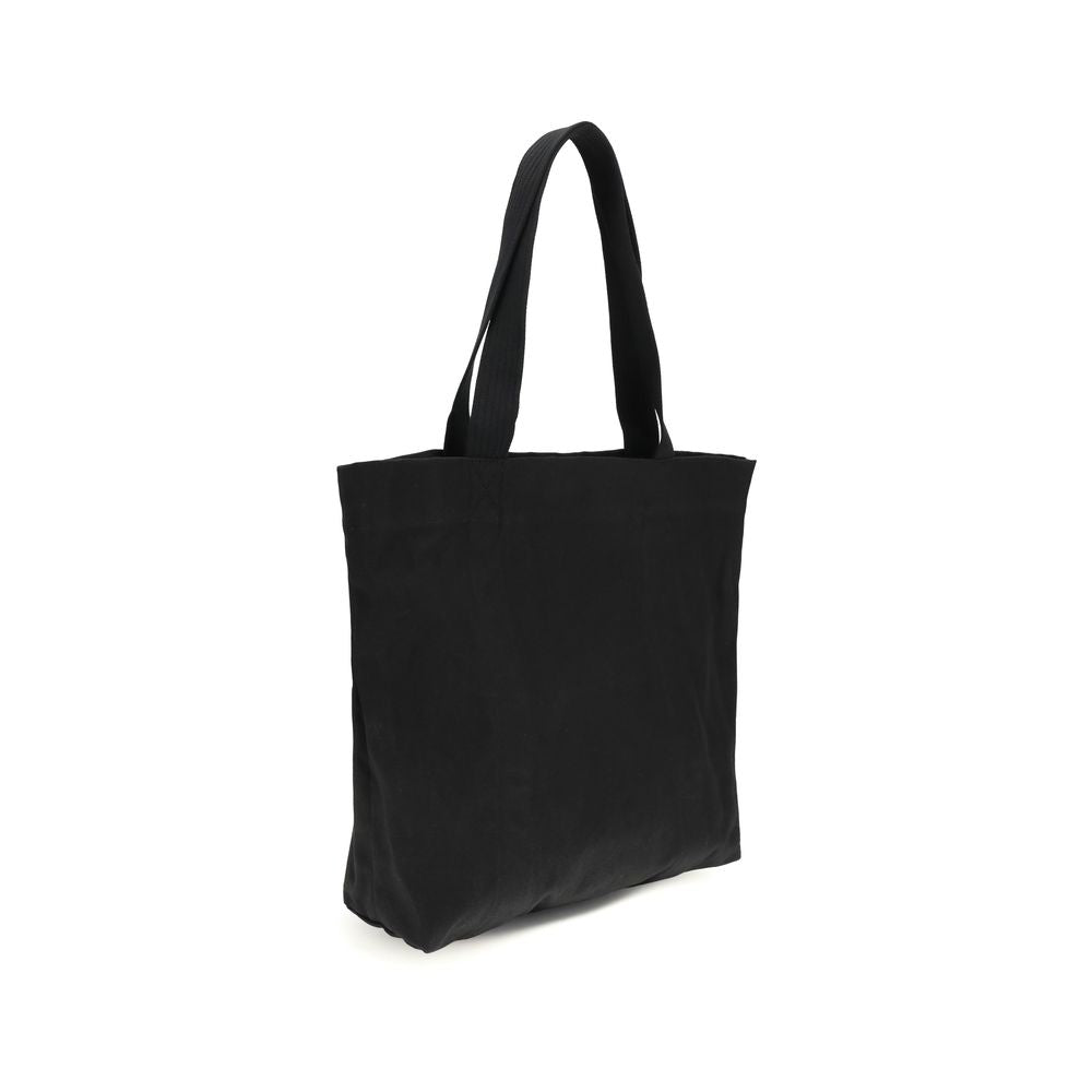 Black Cotton Shoulder Bag