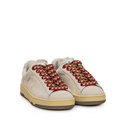 Gray Leather Sneakers