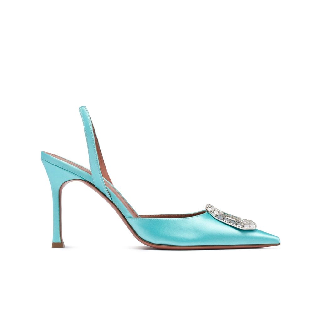 Bicolor Silk Pumps
