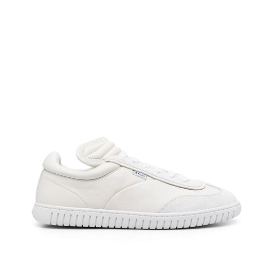 White Calfskin Low Top Sneakers