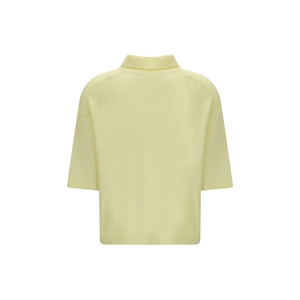 Bicolor Cashmere Polo Shirt