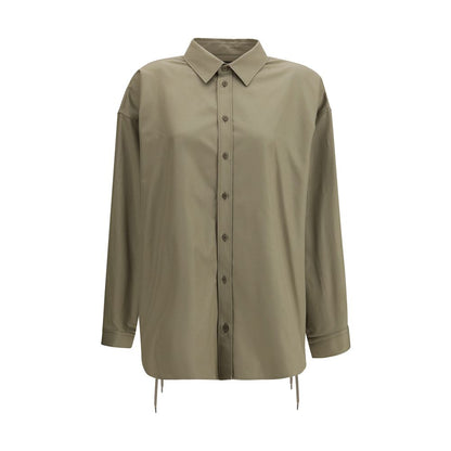 Beige Cotton Dress Shirt